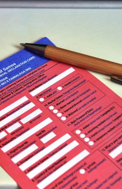 Samoa Passenger Arrival Card: What You Need to Know